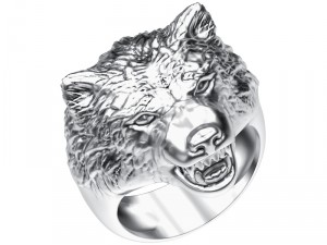ring 008 wolf 3D Print Model