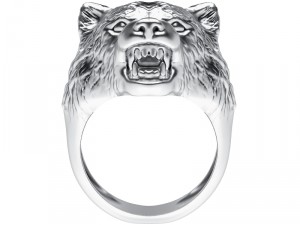 ring 008 wolf 3D Принт Модель