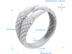 ring 009 claw 3D Принт Модель