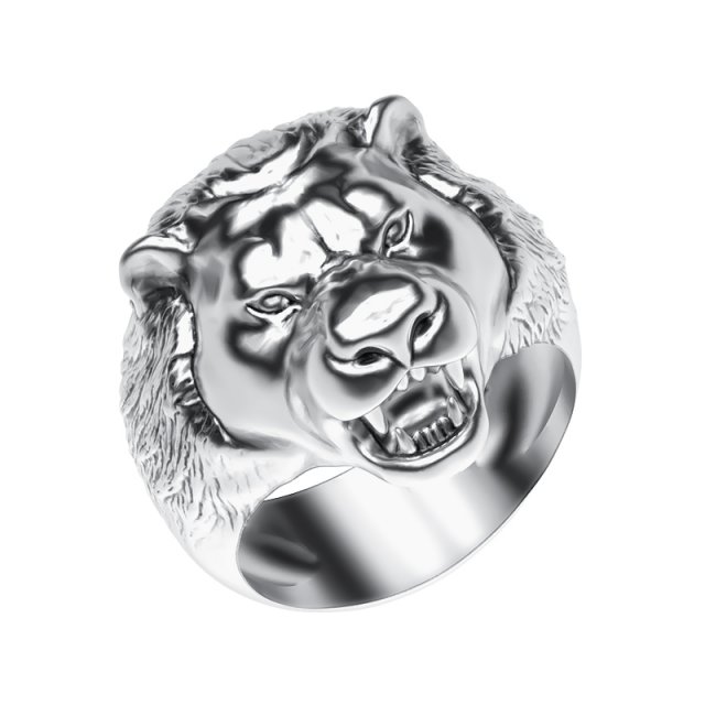 ring 010 lion 3D Принт Модель .c4d .max .obj .3ds .fbx .stl .blend 