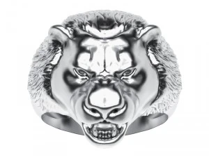 ring 010 lion 3D Print Model