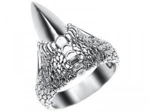 Ring 011 Klaue 3D Druckmodell