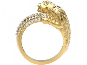 ring 012 panther 3Dプリントモデル