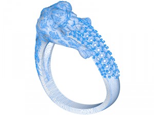 ring 012 panther 3Dプリントモデル