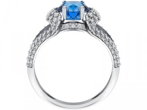 ring 015 gemstone Model Cetak 3D