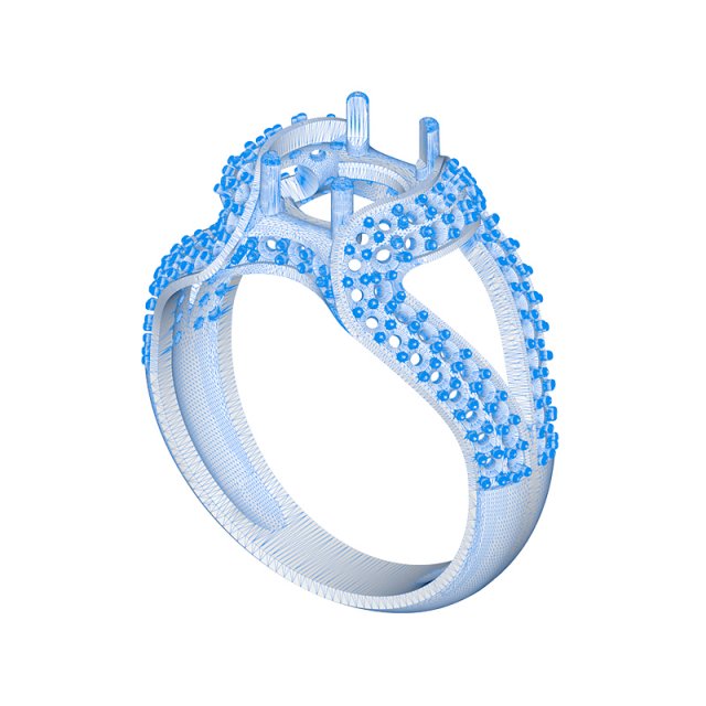 Download ring 015 gemstone 3D Model