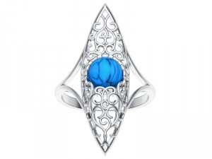 ring 016 cabochon 3Dプリントモデル