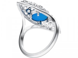 ring 016 cabochon 3Dプリントモデル