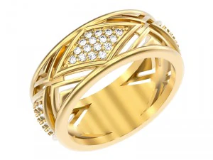 Ring 019 Hochzeit 3D Druckmodell