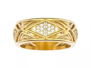 ring 019 wedding 3D Print Model