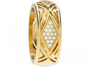 ring 019 wedding 3D Print Model