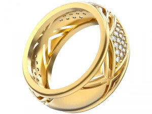 ring 019 wedding 3D Print Model