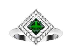 ring 021 gemstone 3Dプリントモデル
