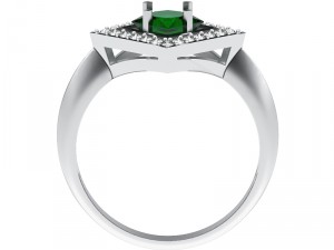 ring 021 gemstone 3Dプリントモデル