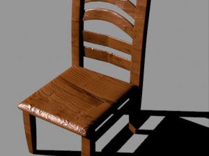 woodenchair 3D 모델