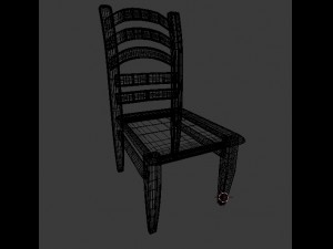 woodenchair 3D 모델