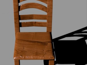 woodenchair 3D 모델