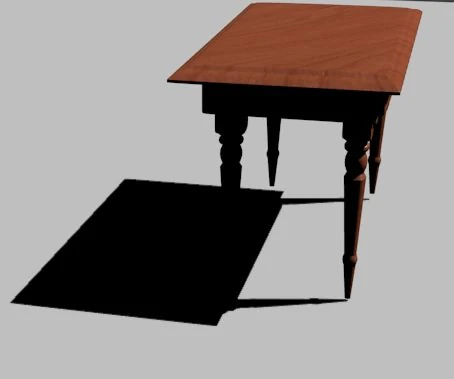woodentable 3D Model .c4d .max .obj .3ds .fbx .stl .blend 