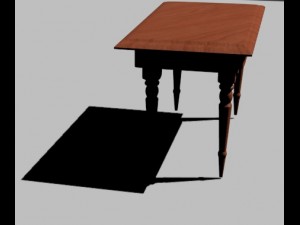 woodentable 3D 모델