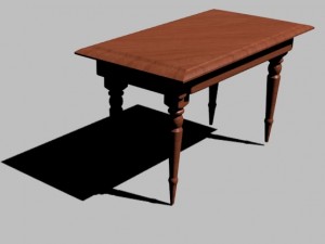 woodentable Modello 3D