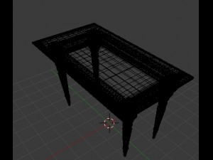 woodentable Modello 3D