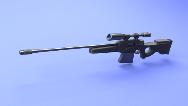 sniper Modelo 3D .c4d .max .obj .3ds .fbx .stl .blend 