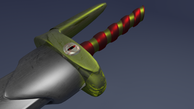demonic sword Model 3D .c4d .max .obj .3ds .fbx .stl .blend 