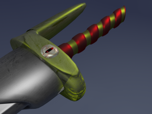 demonic sword Modelo 3D