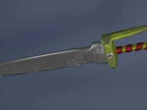 demonic sword Model 3D