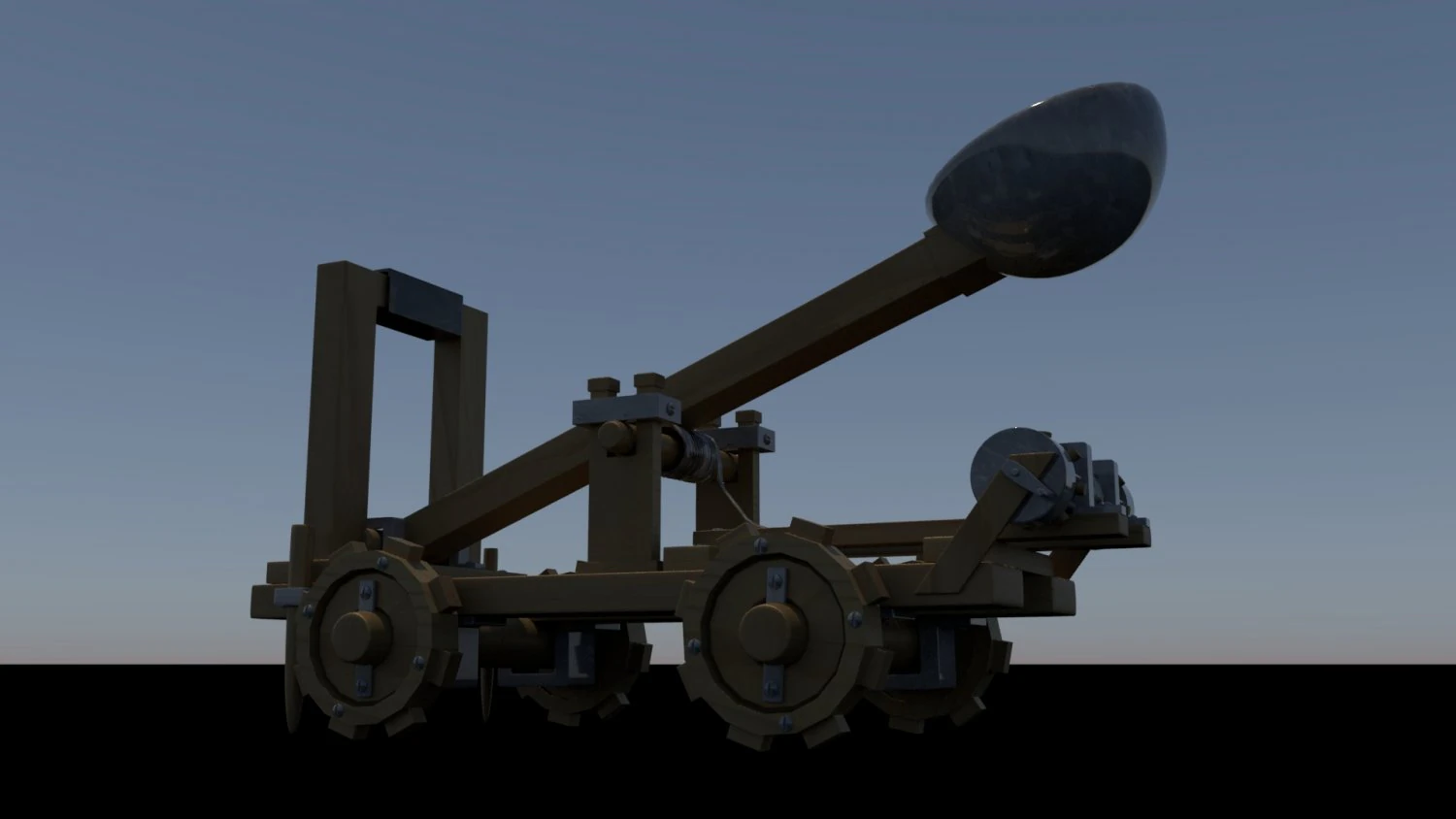 Catapult 3D Model .c4d .max .obj .3ds .fbx .stl .blend 