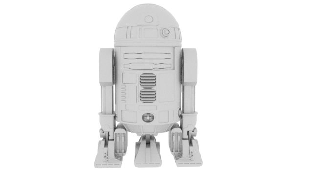 r2d2 3D Model .c4d .max .obj .3ds .fbx .stl .blend 