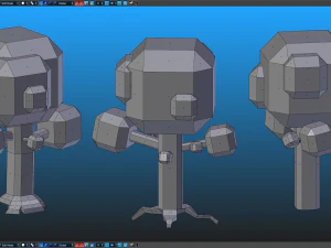 pixel trees 5 pack 3D Model