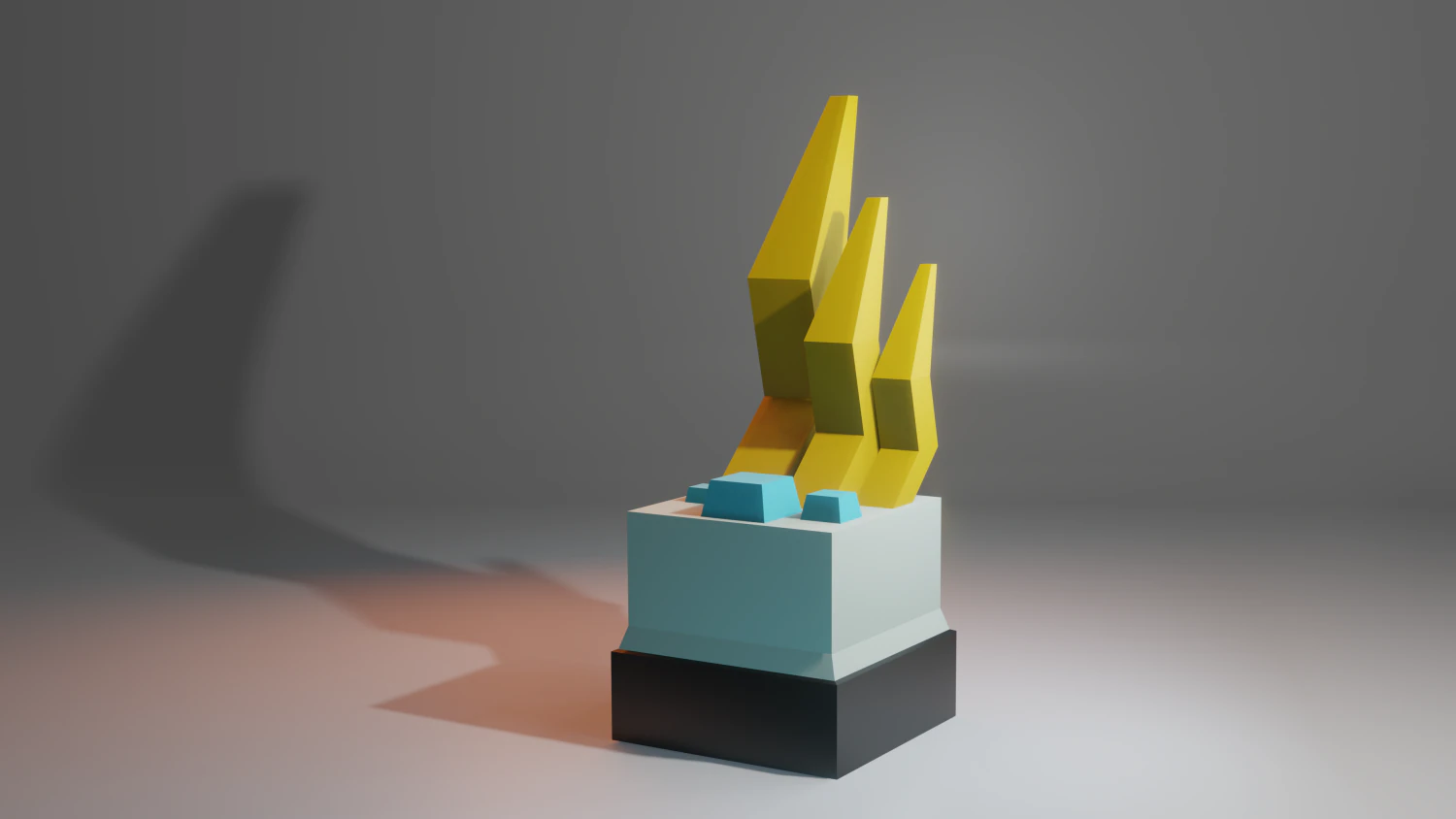 Abstract Zeus Sculpture 3D Model .c4d .max .obj .3ds .fbx .stl .blend