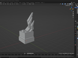 Abstract Zeus Sculpture Modello 3D