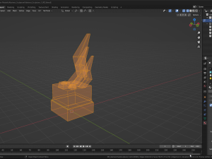 Abstract Zeus Sculpture Modello 3D