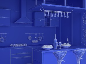 kitchen01 Modello 3D