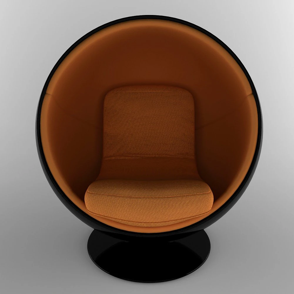 ball chair finnish eero aarnio 60s 3D Model .c4d .max .obj .3ds .fbx .stl .blend 