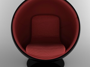 ball chair finnish eero aarnio 60s Modelo 3D