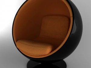ball chair finnish eero aarnio 60s 3D Model