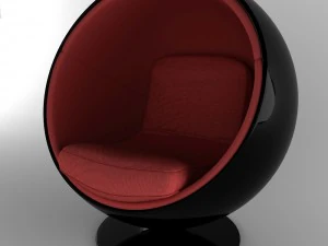 ball chair finnish eero aarnio 60s 3D Model