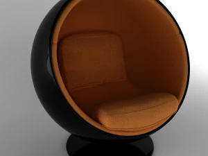 ball chair finnish eero aarnio 60s 3D Model