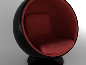 ball chair finnish eero aarnio 60s Modelo 3D