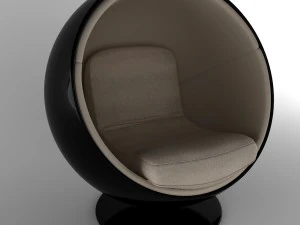 ball chair finnish eero aarnio 60s 3D Model