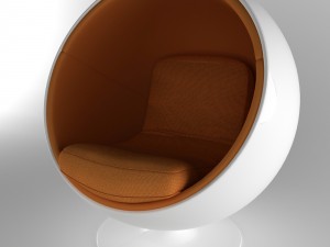 ball chair finnish eero aarnio 60s Modelo 3D