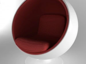 ball chair finnish eero aarnio 60s 3D Model