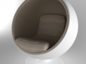 ball chair finnish eero aarnio 60s Modelo 3D