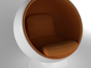 ball chair finnish eero aarnio 60s Modelo 3D