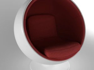 ball chair finnish eero aarnio 60s 3D Model