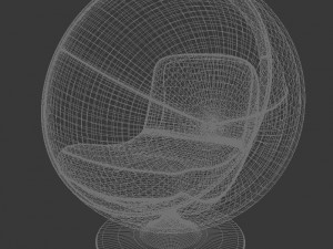 ball chair finnish eero aarnio 60s Modelo 3D