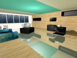 거실 3D 모델